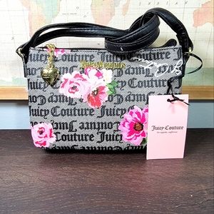BRAND NEW Juicy Couture Petal Stat Black Crossbody Bag